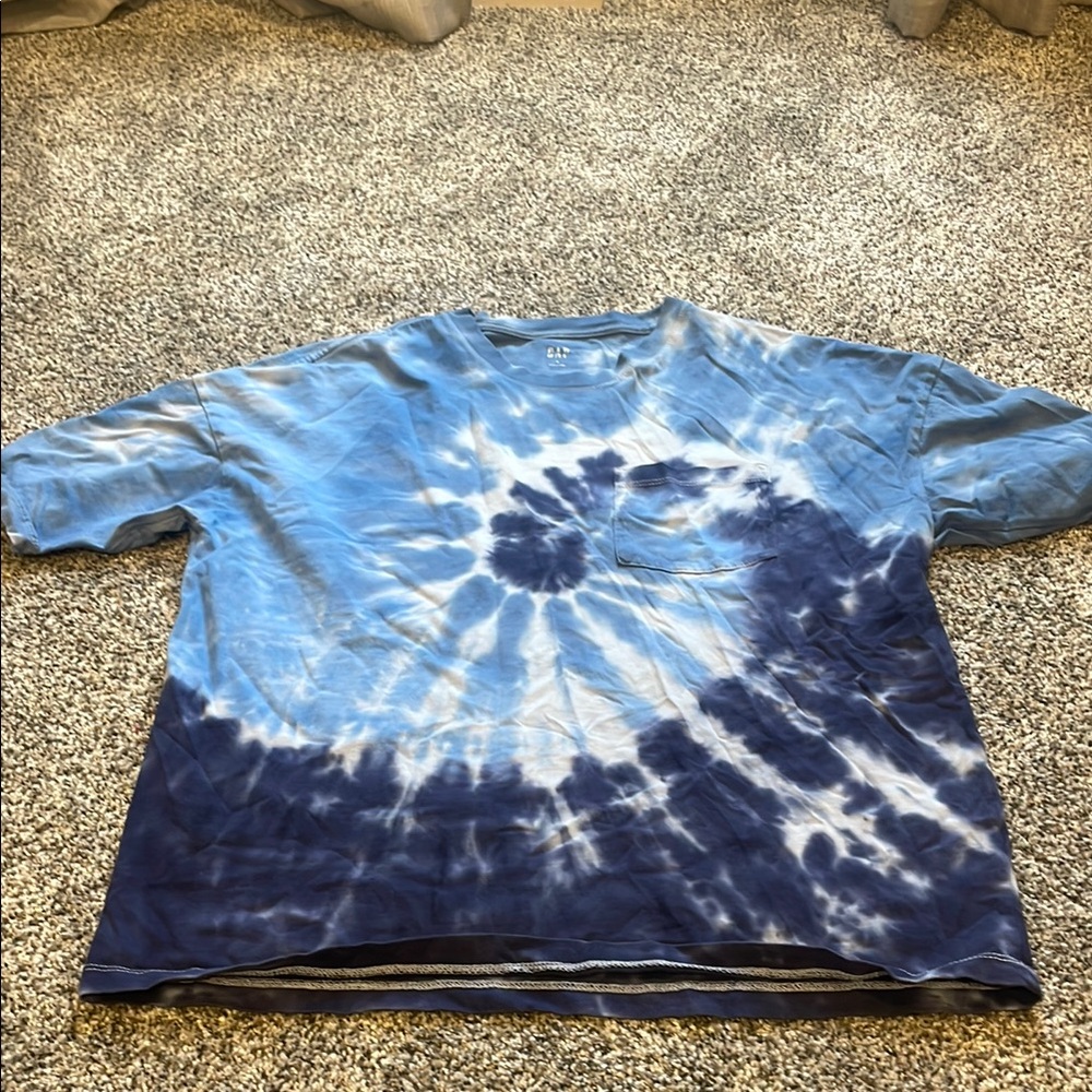 GAP Blue Tie-Dye T-Shirt